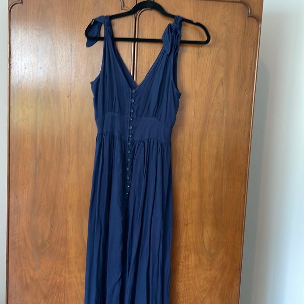 Navy blue maxi dress size S